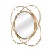  US Direct  Iron Glass 55 88 4 55 88cm Lace Round Mirrorlife size Decorative Wall  Mirror Golden
