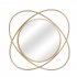  US Direct  Iron Glass 55 88 4 55 88cm Lace Round Mirrorlife size Decorative Wall  Mirror Golden