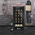  US Direct  Jc 82 115v 85w 1 8cu ft 52l 18 Bottle Compressor Wine  Cooler Cold Rolled Plate With Display Black