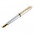  US Direct  JinHao 250 Stainless Steel Gold Trim Fountain Pen   Medium