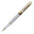  US Direct  JinHao 250 Stainless Steel Gold Trim Fountain Pen   Medium