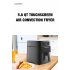  US Direct  JoooDeee 5 8 QT Electric Air Fryer Hot Oven Oilless Cooker LED Touch Digital Screen with 7 Presets  Nonstick Square Basket 34 5 40 5 36 0