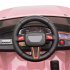  US Direct  Kids 12v Electric  Car Dual Drive Remote Control 3 Speeds Led Lights Car Toy Pink