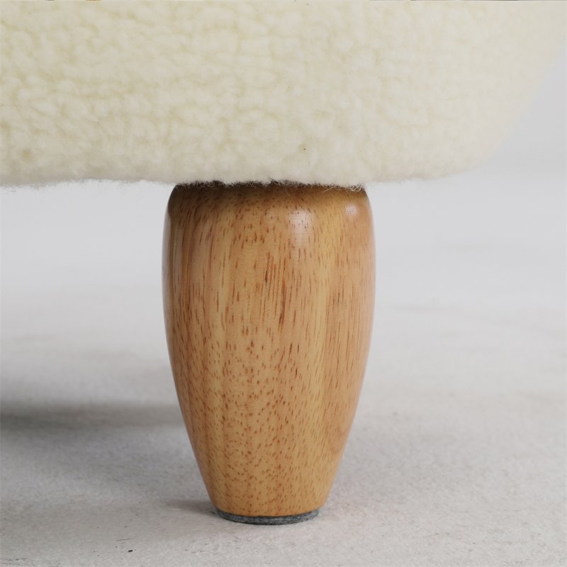 US Kids Decorative Animal Storage Stool Home Cartoon Chair With Solid Wood Legs For Office Bedroom Playroom Living Room White