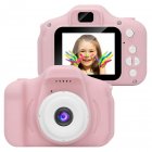 US Kids Digital Video Camera Mini Rechargeable Children Camera Shockproof 8MP HD Toddler Cameras Child Camcorder  Pink