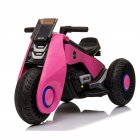 US Kids Electric Motorcycle 3 Wheels Double Drive 6v 4.5a.h Pink