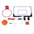  US Direct  Kids Wall Mount Clear Basketball Backboard With Basketball Pump Max Applicable Ball Diameter 5  transparent