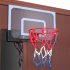  US Direct  Kids Wall Mount Clear Basketball Backboard With Basketball Pump Max Applicable Ball Diameter 5  transparent