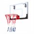  US Direct  Kids Wall Mount Clear Basketball Backboard With Basketball Pump Max Applicable Ball Diameter 5  transparent