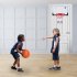  US Direct  Kids Wall Mount Clear Basketball Backboard With Basketball Pump Max Applicable Ball Diameter 5  transparent