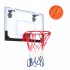  US Direct  Kids Wall Mount Clear Basketball Backboard With Basketball Pump Max Applicable Ball Diameter 5  transparent