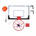  US Direct  Kids Wall Mount Clear Basketball Backboard With Basketball Pump Max Applicable Ball Diameter 5  transparent