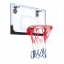  US Direct  Kids Wall Mount Clear Basketball Backboard With Basketball Pump Max Applicable Ball Diameter 5  transparent