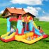  US Direct  LEADZM BH 113 Inflatable Bouncer With Air Blower Family Backyard Bouncy Castle Idea For Kids colorful
