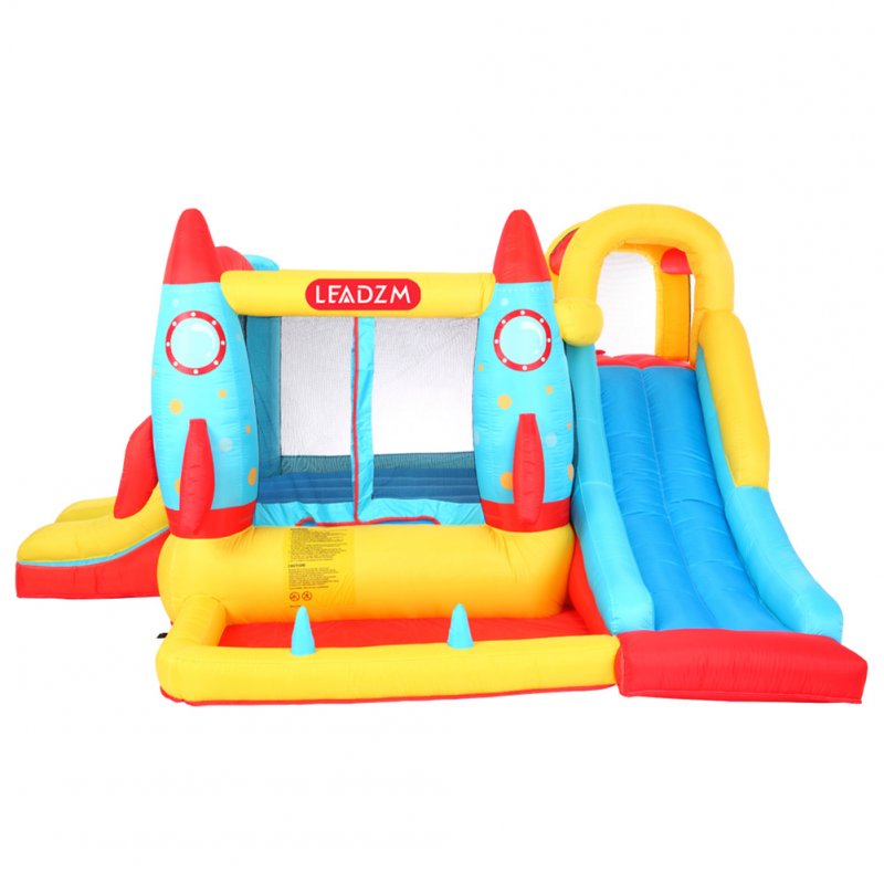 [US Direct] LEADZM BH-113 Inflatable Bouncer With Air Blower Family Backyard Bouncy Castle Idea For Kids colorful