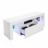  US Direct  LED Cabinet TV White Particle Board TV Stand w Single Drawer Household Decoration All white
