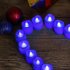  US Direct  LITAKE 24PCS Candle Shape Lights Flameless LED Tea Lights Set Battery Powered Candle Lights Party Wedding Decoration Blue LED Tealights Candles  24P