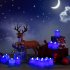  US Direct  LITAKE 24PCS Candle Shape Lights Flameless LED Tea Lights Set Battery Powered Candle Lights Party Wedding Decoration Blue LED Tealights Candles  24P