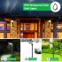  US Direct  LITAKE 4 PACK Solar Landscape Path Lights LED Garden Spotlight Outdoor Lights  IP65 Waterproof Heat Resistant Frost Resistant Solar Powered Light fo