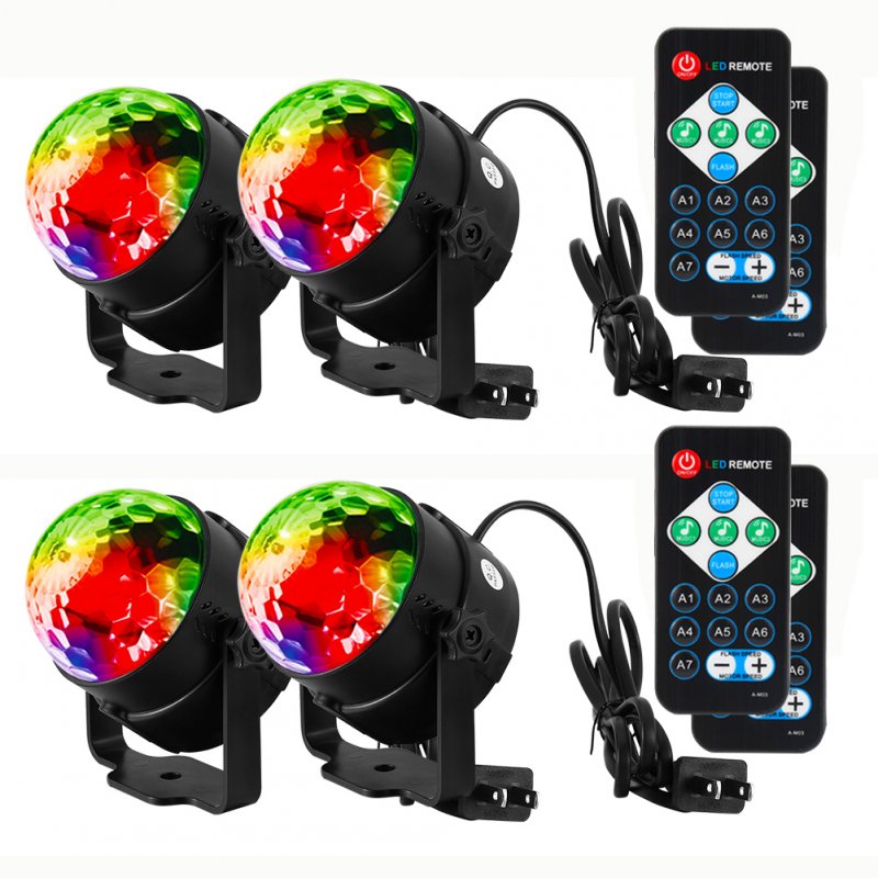 US LITAKE 4PCS Portable LED Disco Crystal Ball Party Lights