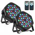  US Direct  LITAKE Party Lights 2 Packs 36 LED RGB Stage Lights