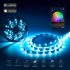  US Direct  LUNSY RF Remote Control LED Strip Light Set  32 8ft 10M SMD5050 300LEDs RGB Color Changing IP65 Waterproof Light Strip Set with 44 Keys RF Controlle