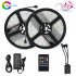  US Direct  LUNSY RF Remote Control LED Strip Light Set  32 8ft 10M SMD5050 300LEDs RGB Color Changing IP65 Waterproof Light Strip Set with 44 Keys RF Controlle