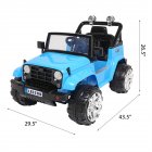[US Direct] LZ-5299 Small Rc Car Dual Drive Battery 12V7AH*1 With 2.4g Remote Control For Kids as Birthday Gifts blue