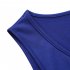  US Direct  Ladies vest pleated pocket long skirt blue 1 M missky