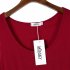  US Direct  Ladies vest pleated pocket long skirt wine red 85 M missky