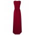  US Direct  Ladies vest pleated pocket long skirt wine red 85 M missky