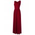  US Direct  Ladies vest pleated pocket long skirt wine red 85 M missky