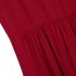  US Direct  Ladies vest pleated pocket long skirt wine red 85 M missky