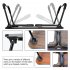  US Direct  Laptop  Bed  Table Portable Foldable Laptop Tray Table Storage Drawers Cup Holders Laptop Stand Floor Table Black
