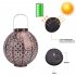  US Direct  Led Ip44 Solar Lantern Lights For Outdoor Patio Courtyard Garden Hanging Decor copper