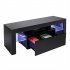 US Direct  Led Tv Cabinet With Single Drawer High Strength Space saving Particleboard Cabinet Elegant Home Decor black