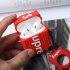  US Direct  Letter Suitcase Inspired Silicon for Airpods Case Cover with Ring Holder red