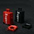  US Direct  Letter Suitcase Inspired Silicon for Airpods Case Cover with Ring Holder red