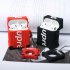  US Direct  Letter Suitcase Inspired Silicon for Airpods Case Cover with Ring Holder red
