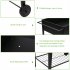  US Direct  Lightweight Planting Box With Wheels Easy To Assemble For Yard Garden Patios Balconies Cafes Decor black