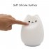  US Direct  Litake Little Cat Silicone Light for Kids Portable Silicone Colorful LED Baby Nightlight Cute Smile Cat Lamp Smiley Cat Battery Powered 