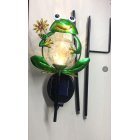 [US Direct] Litake Metal Frog Garden Decor Solar Lights Outdoor Lights