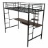  US Direct  Loft Bed With Desk And Shelf   Space Saving Design   Twin