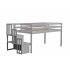  US Direct  Loft Bed with Stair Case  White