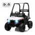  US Direct  Lumiparty 12V Kids Ride On Car Truck w Parent Remote Control  Spring Suspension  LED Lights  Spacious Seat with Belt  AUX Port  Music  White  no Ten