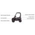  US Direct  Lumiparty 12V Kids Ride On Car Truck w Parent Remote Control  Spring Suspension  LED Lights  Spacious Seat with Belt  AUX Port  Music  Black  no Ten