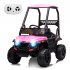  US Direct  Lumiparty 12V Kids Ride On Car Truck w Parent Remote Control  Spring Suspension  LED Lights  Spacious Seat with Belt  AUX Port  Music  Pink  no Tent