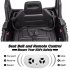  US Direct  Lumiparty 12V Kids Ride On Car Truck w Parent Remote Control  Spring Suspension  LED Lights  Spacious Seat with Belt  AUX Port  Music  Black  no Ten