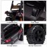  US Direct  Lumiparty 12V Kids Ride On Car Truck w Parent Remote Control  Spring Suspension  LED Lights  Spacious Seat with Belt  AUX Port  Music  White  no Ten