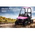  US Direct  Lumiparty 12V Kids Ride On Car Truck w Parent Remote Control  Spring Suspension  LED Lights  Spacious Seat with Belt  AUX Port  Music  Pink  no Tent